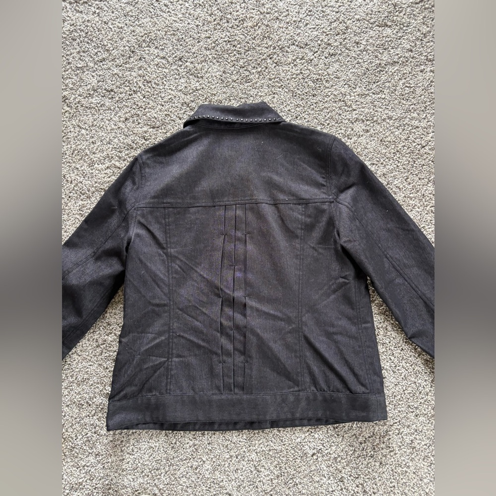 Women’s Black Denim Jacket - Picture 7 of 8